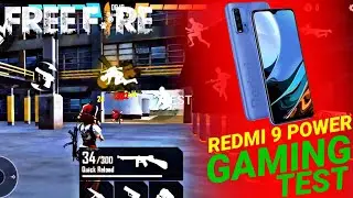 REDMI 9 POWER GAMING TEST || REDMI 9 POWER FREE FIRE GAMEPLAY ||