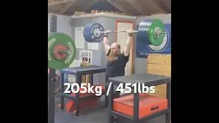 BTN Jerk: 205kg / 451lbs #fitness #strengthandgrowth #motivation #strength #power