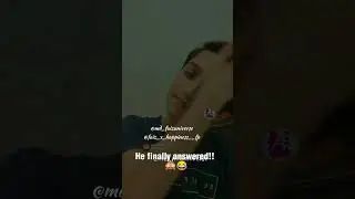 HE ANSWERED FINALLY ❤️ MOHAMMAD FAIZ @mohammad.faiz_official #mohammadfaiz #shorts