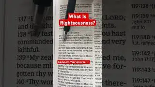 #God Is Righteous. -Psalm 119:137