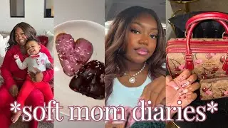 VLOG: Coach Bag Unboxing, Advice For Moms, Nail Appt & Baby Shopping, 10 Min Makeup & DIY Photoshoot