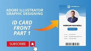 ID Card Design Adobe Illustrator Part 1 | Variable Data in Adobe Illustrator | Illustrator Tutorial
