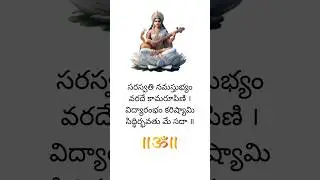 Saraswati Devi Slokam | Basara #saraswatidevi