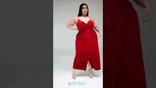 Plus Size Red Dress Fashion  #Short117