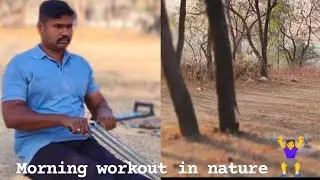 Morning workout in nature