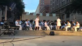 Chelsi Vanderpol sings Defying Gravity with the Navy Band