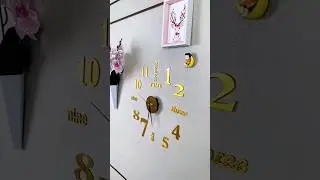 3D Large Wall Clock Modern Design Wall Sticker Clock | Your Home Decor Wall Clock #shorts