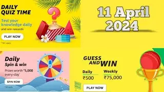 Amazon Quiz Answers for 11 April 2024