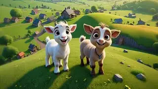 Three Baby Goats Climb the Hill | Animal Song for Kids | Fun Nursery Rhymes and Learning Songs