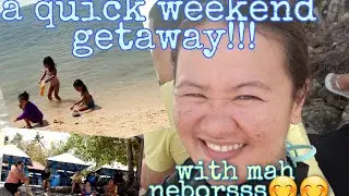 Weekend beach bonding with neighbors