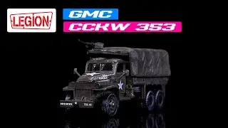 GMC CCKW 353 Truck With Mounted Gun Olive Drab US Army World War II 1/72 Diecast Model by Legion