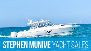 Спортивная яхта Intrepid Powerboats 430 (2016) с тремя подвесными моторами Mercury мощностью 350 л.с. &mdash; Обзор лодки