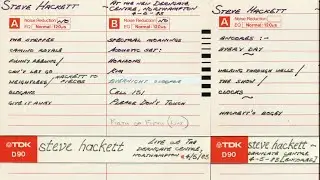 Steve Hackett - Derngate Theatre, Northampton, 4th May 1983 (unreleased stereo audience tape)