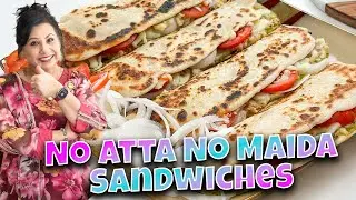 No Atta No Maida No Bread Sandwiches - RKK