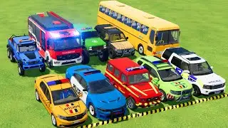 TRANSPORTING EVERY EMERGENCY VEHICLE ON A GIANT TRAIN! -FARMING SIMULATOR 22!