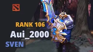 Aui_2000 (Rank 106) plays Sven Dota 2 Full Game