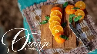 Миниатюрный апельсин 🍊 Трость из полимерной глины