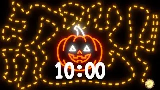 10 Minute Horror Timer [SCARY HALLOWEEN PUMPKIN] 🎃