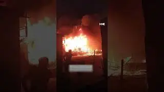 Fire breaks out in central Gaza after Israeli air strikes