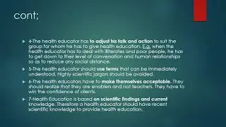 Introduction to health education for elderly - Lecture 1