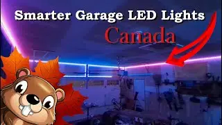 Установка светодиодных светильников Govee RGBIC 100ft LED в гараже (30 метров)