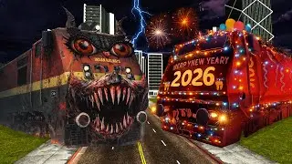 New Year Dhamaka 💥 Horn Train Attack on Indian Bike Driver