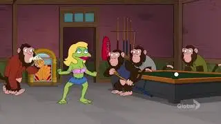 Family Guy   Frog and monkeys in a bar