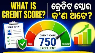 Cibil Score । What is Credit Score?। କ୍ରେଡିଟ ସ୍କୋର କଣ?। Explain in odia। #banking । क्रेडिट स्कोर ।
