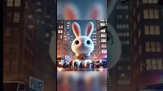 Rabbit  visiting to doctor #cute animals #animalrescue# AI # animation