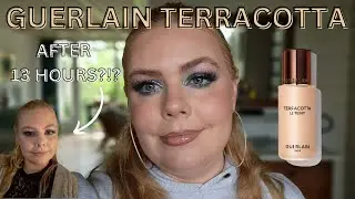 NEW GUERLAIN TERRACOTTA FOUNDATION | Full review with demo + 13 hour wear test!