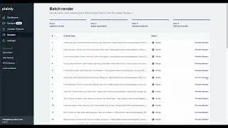 Rendering large batches of video with a CSV - Video automation demo in Plainly