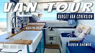 Жизнь в фургоне по низким ценам! Представлена ​​самодельная переделка Cargo Promaster в кемпер-вэн!
