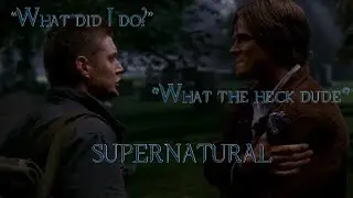 Supernatural/Sam try&rsquo;s to hide his laugh!