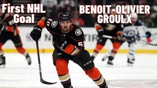 Benoit-Olivier Groulx #50 (Anaheim Ducks) first NHL goal Nov 7, 2021