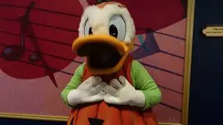 Mickey's Not So Scary Halloween Party Characters!  Hitchhiking Ghosts!  Maleficent! Donald Duck!