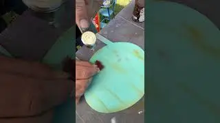 Airbrush quick tip - rust/patina effect #airbrush #custompaint #airbrushtips