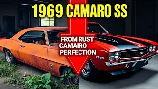 ASMR Car Restoration  |1969 Chevrolet Camaro SS| Full Restoration From Rust #asmr #restoration #car