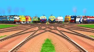 More Trains Crossing Vande Bart Express Indian railway Crossing Railroad tracks ll train Simulator 