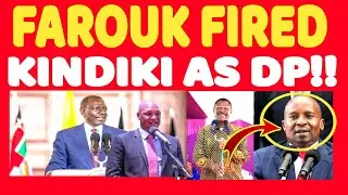 Breaking NEWS!! farouk endorsed wetangula 2032 as kindiki fired not to replace RUTO, watch this.!!