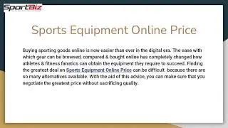 Unlocking the Best Deals  Finding the Right Sports Equipment Online at the Best Price