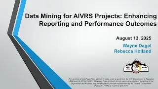 Webinar Data Mining for AIVRS Projects 8-13-25