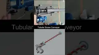 Tubular Screw Conveyor 3D Working Animation