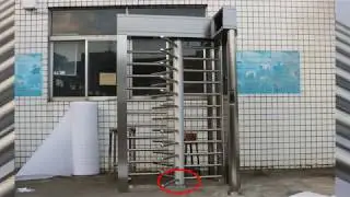 Full Height Turnstile Installation