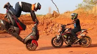 Stunt Riding on TVS NTORQUE BS6 Race Eddition #withme