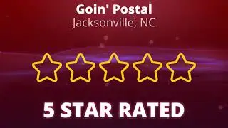 Goin' Postal Jacksonville Terrific 5 Star Review by Amy Teffeau