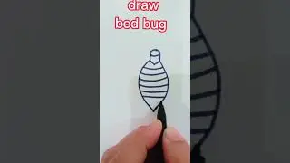 bed 🪲bed🪲 bed🪲 bug draw easy 🪲#youtubeshort #short #easydrawing #bedbug
