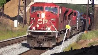 CP Train July 17/2011  Mixed freight at Mile 81 Cartier Sub Sudbury, On