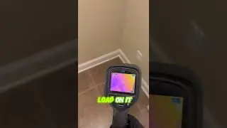 Thermal imaging finds hidden roof leak in this laundry room!