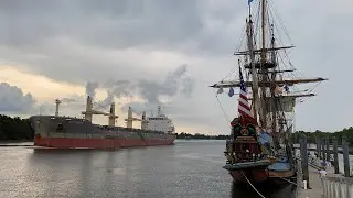 (Delaware River Ships) Bulk Carrier &ldquo;Abyssinian&rdquo; heading to the Fairless Hills Port (9/9/23)