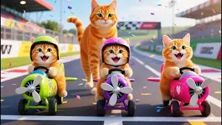 Mama Cat Trims Fur on the Farm and go to watch Music and Friend Ship Bloom To Paris - 🥰 #mamacat